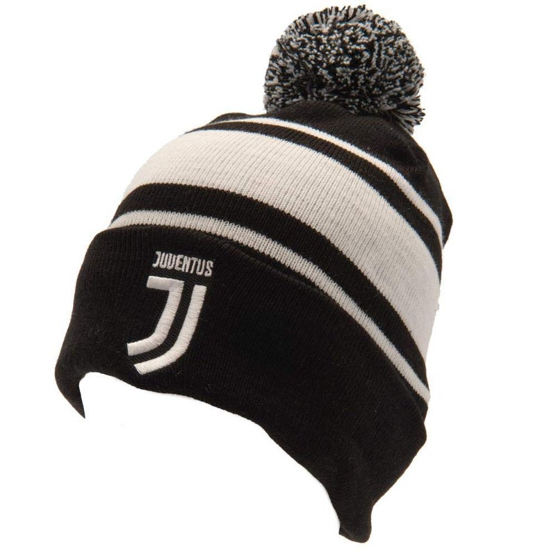Juventus FC Official Adults Unisex Ski Hat (One Size) (White/Black) - Image 1